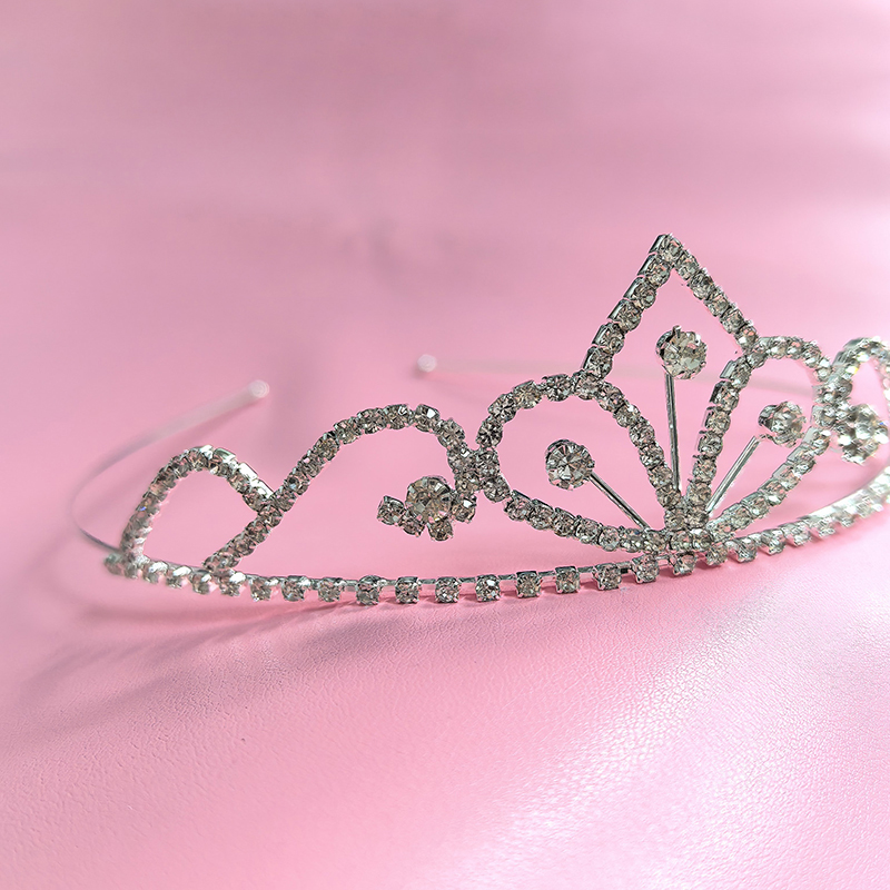 Women'S Accessories List - Srebrna Korona Ślubna z Cyrkoniami Luksusowa