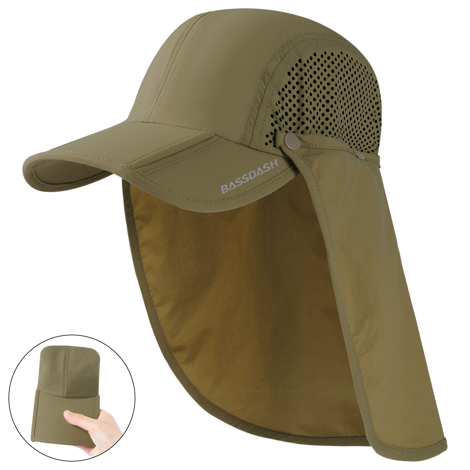 Women'S Golf Accessories - BASSDASH UPF 50+ składana czapka wędkarska