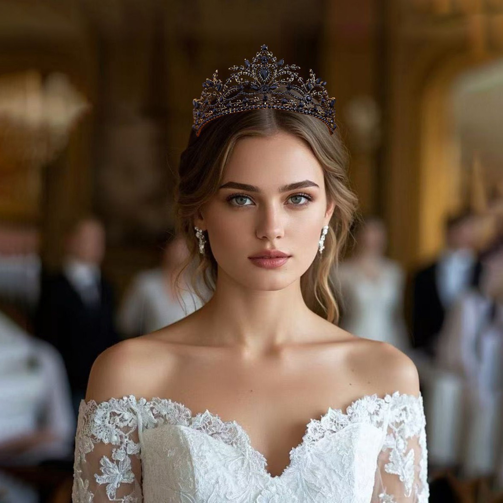 Women'S Hair Accessories Wedding - Korona ślubna, błyszcząca tiara na wesele,