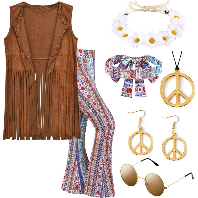 Women'S Accessories In The 60S - Damskie akcesoria do kostiumu hippie z