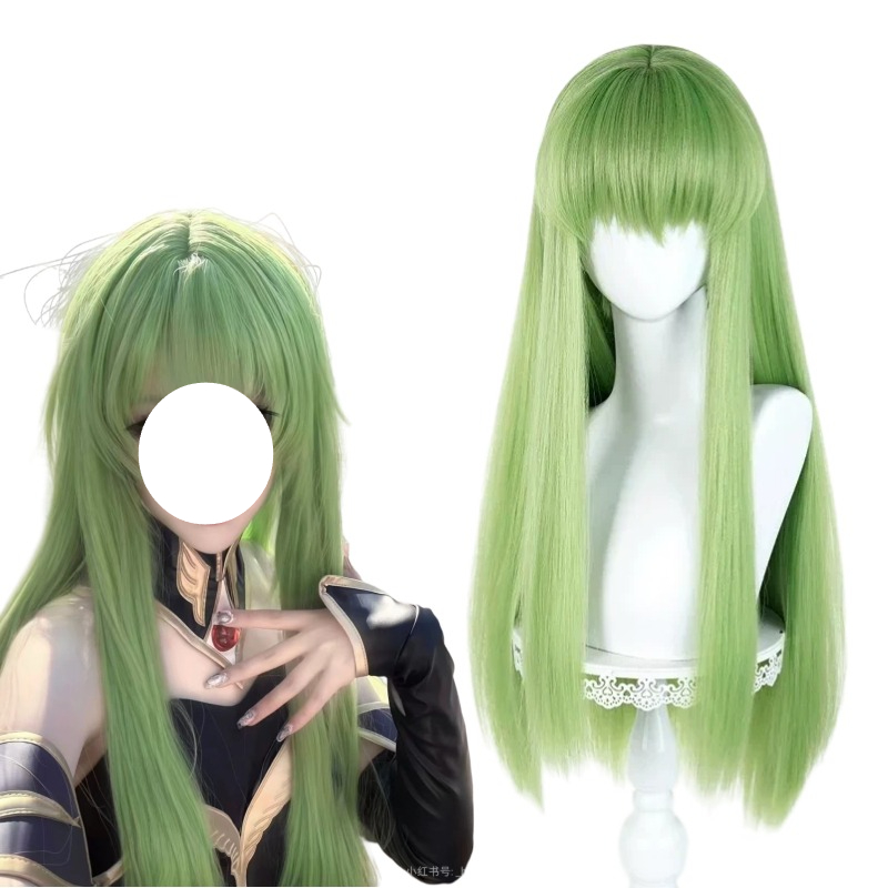 Women'S Accessories List - Peruka Anime CC Cosplay Zielona Długa