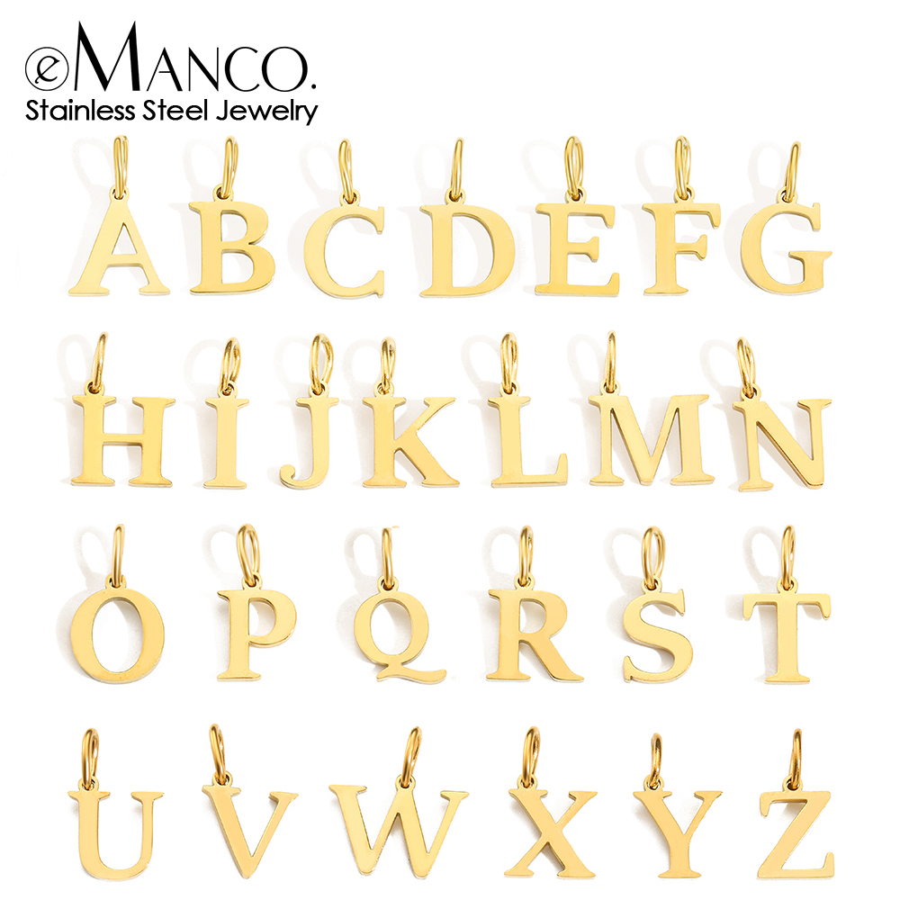 Women Accessories Name In English - EMancoDIY Wycinane z angielskiego alfabetu naszyjniki,