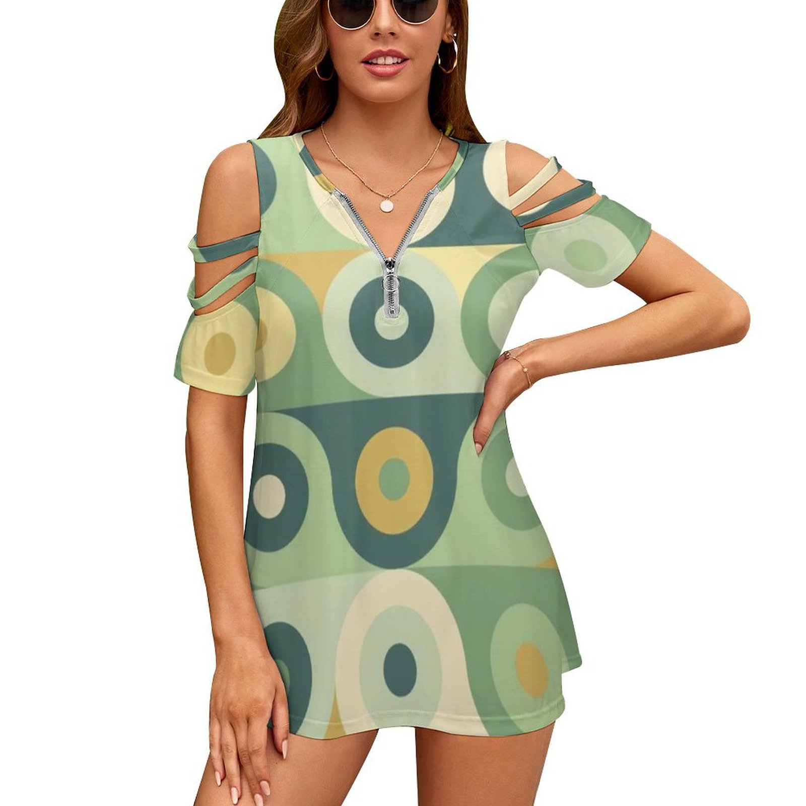 Groovy 70's Pattern Women Zipp – Women'S Accessories In The 60S recenzja i cena