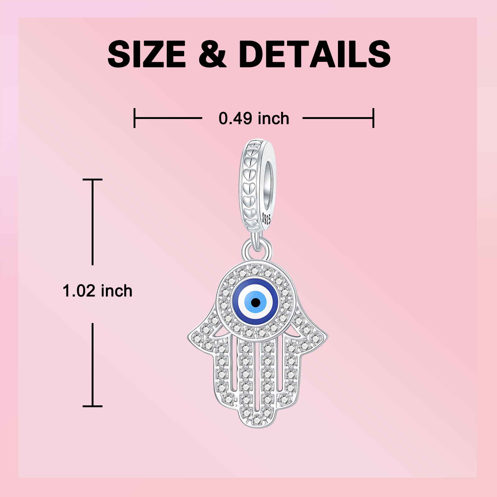 Zawieszka Oko Proroka i Ręka F – Evil Eye Bracelet recenzja i cena
