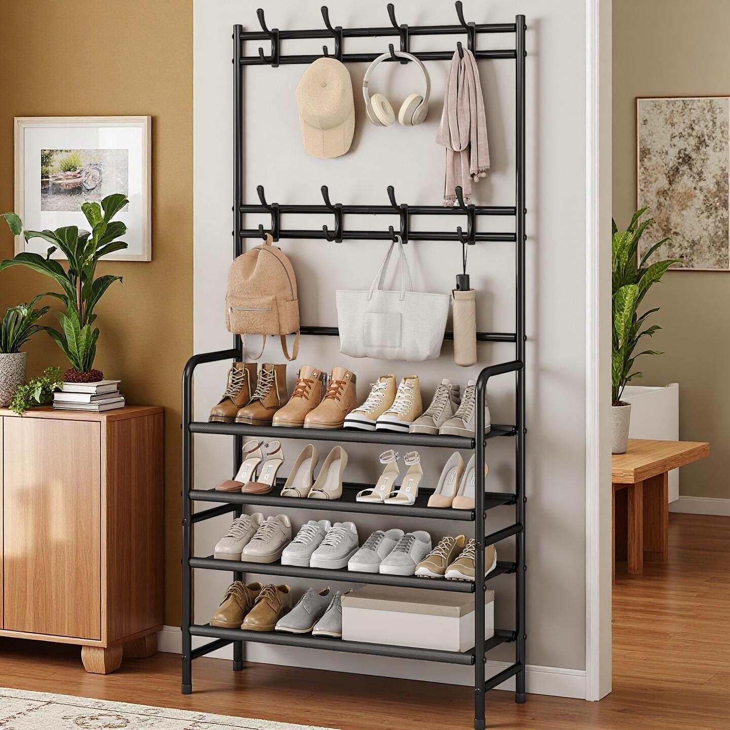 SUOERNUO Metalowy 4-poziomowy  – Women'S Accessories Rack Room Shoes recenzja i cena