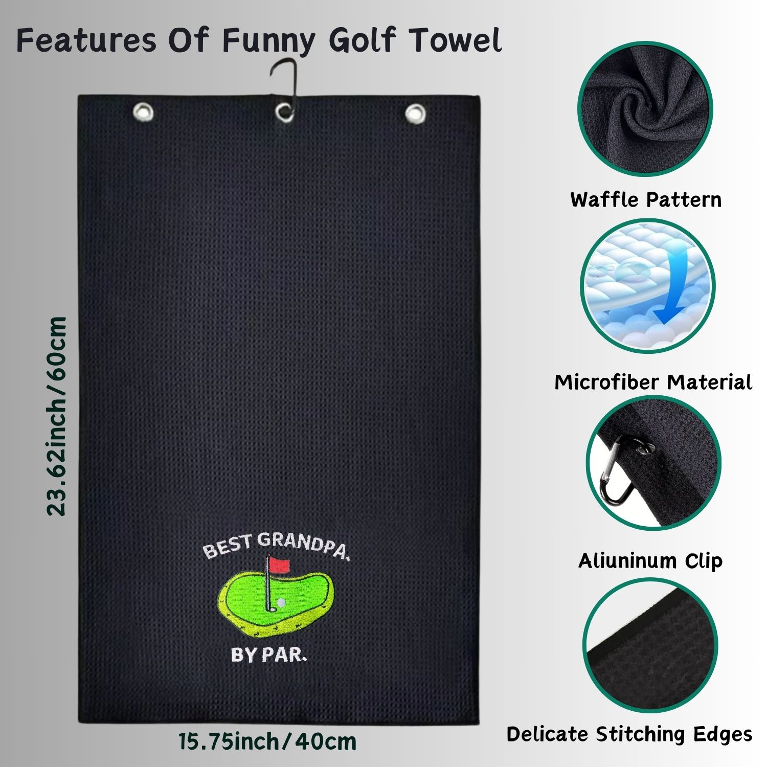 Zabawny ręcznik golfowy Premiu – Women'S Golf Accessories recenzja i cena