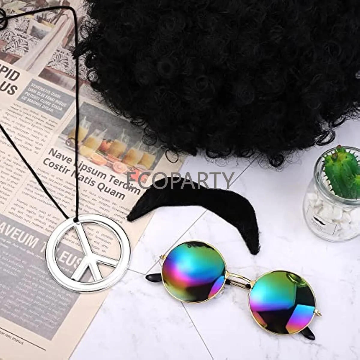 Akcesoria do kostiumu hippie L – Women'S Accessories In The 60S recenzja i cena