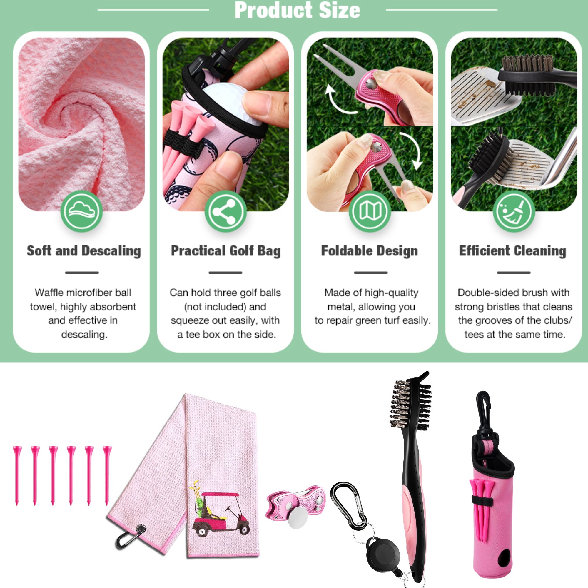 10-częściowy zestaw akcesoriów – Women'S Golf Accessories recenzja i cena