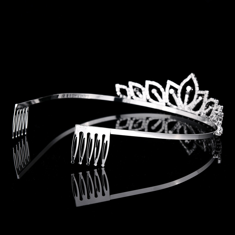 Srebrna Korona z Błyszczącymi  – Women'S Hair Accessories Wedding recenzja i cena