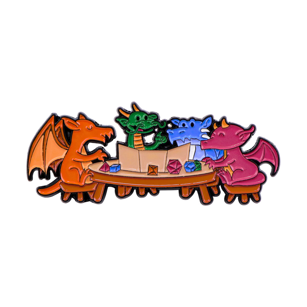 Game Dice Enamel Pin Dragon Ba – Women Accessories Picture recenzja i cena