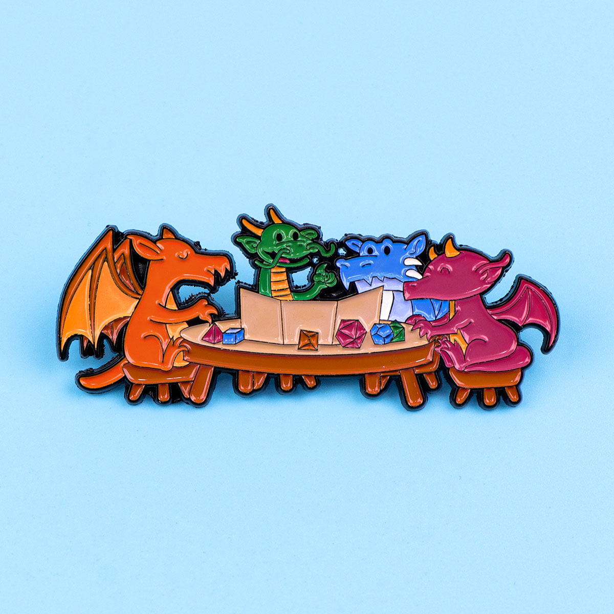 Game Dice Enamel Pin Dragon Ba – Women Accessories Picture recenzja i cena
