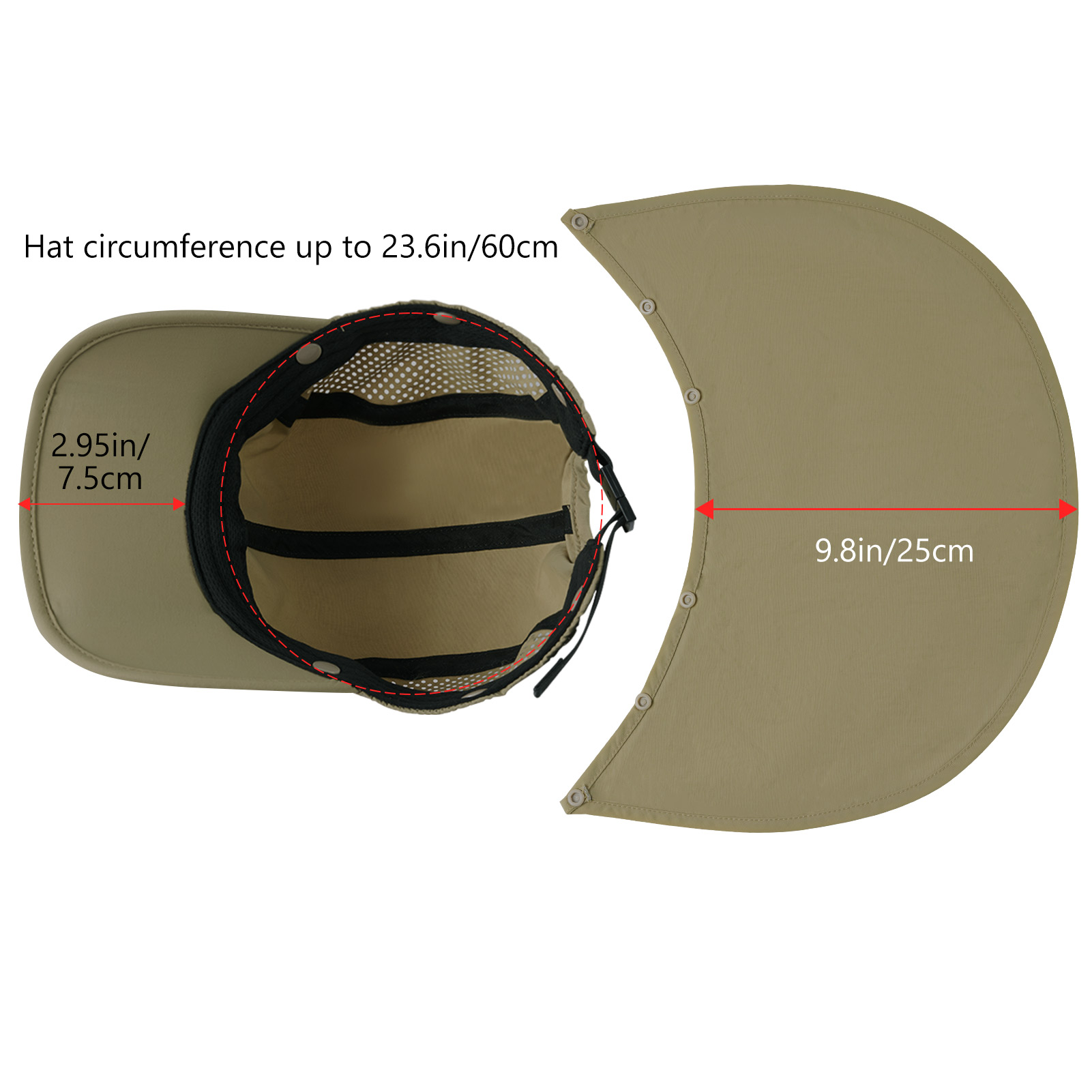 BASSDASH UPF 50+ składana czap – Women'S Golf Accessories recenzja i cena