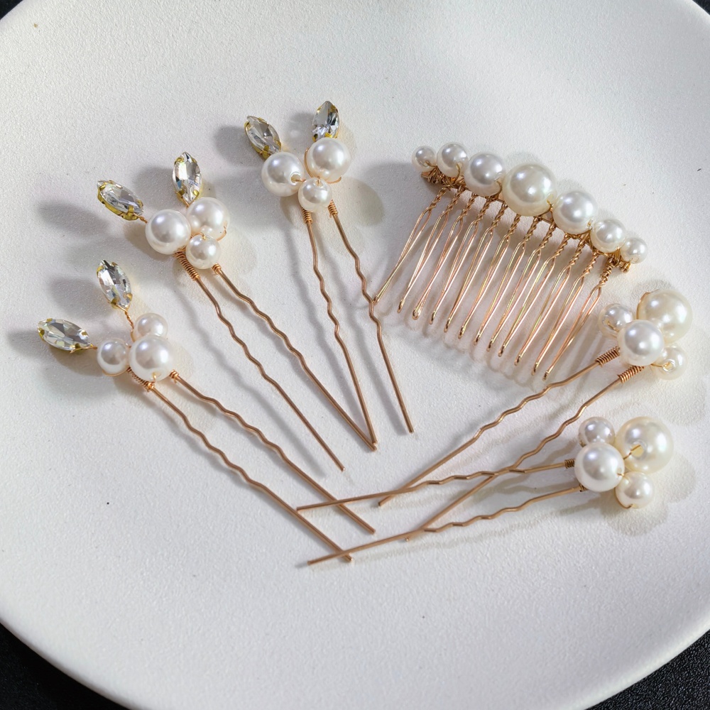 Zestaw spinek do włosów z perł – Women'S Hair Accessories Wedding recenzja i cena