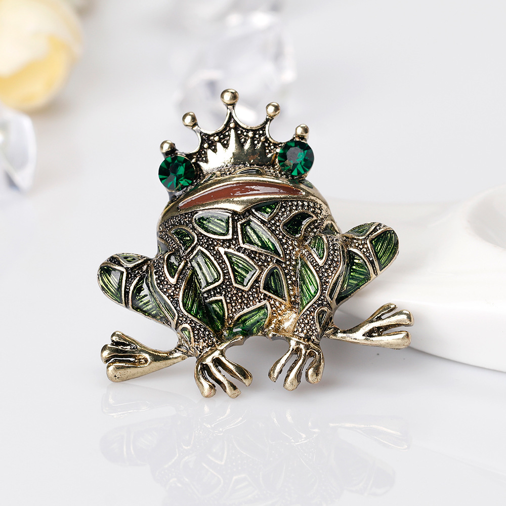 Modna broszka Żaba Król, eBay, – Women Accessories Ebay recenzja i cena