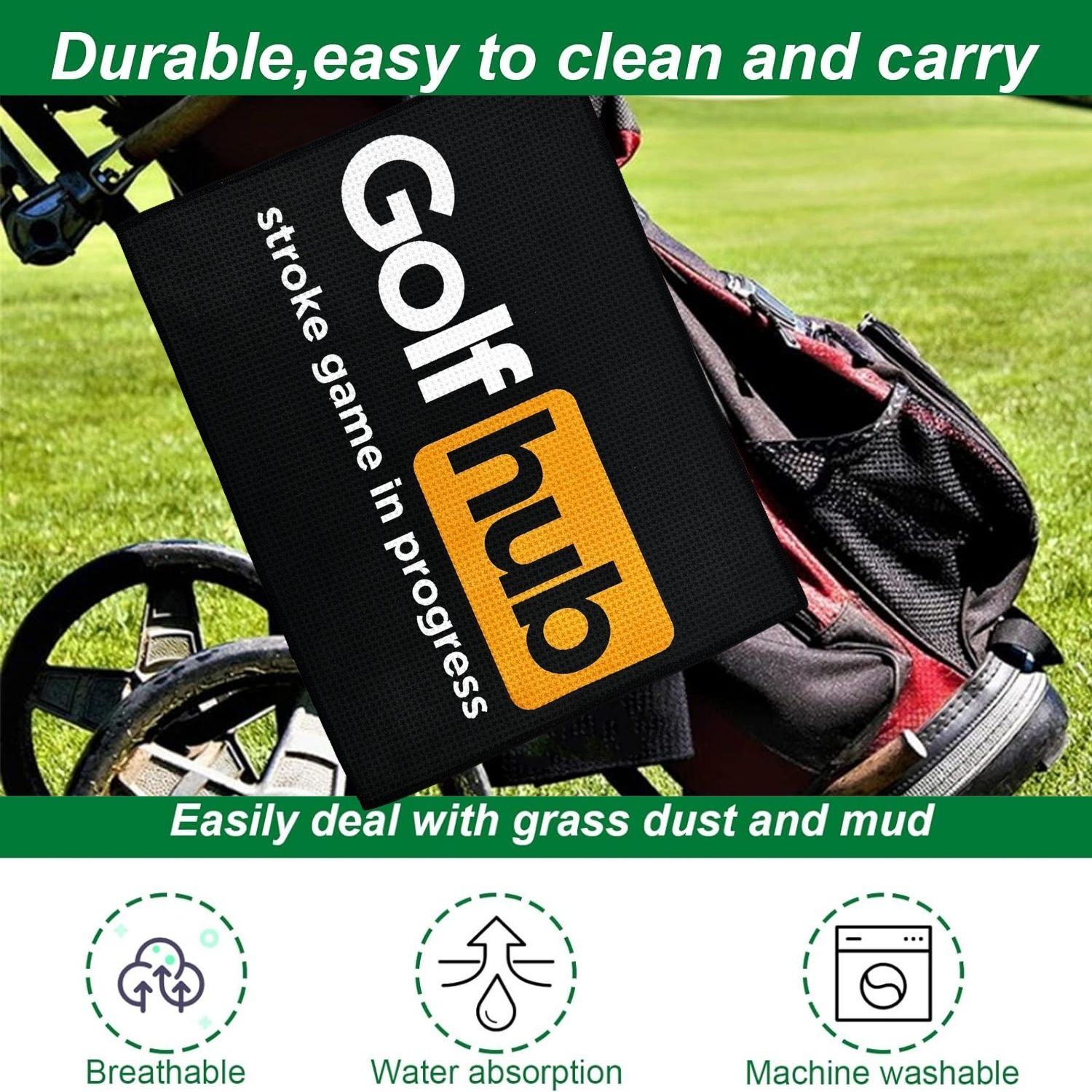 Zabawny ręcznik golfowy z mikr – Women'S Golf Accessories recenzja i cena