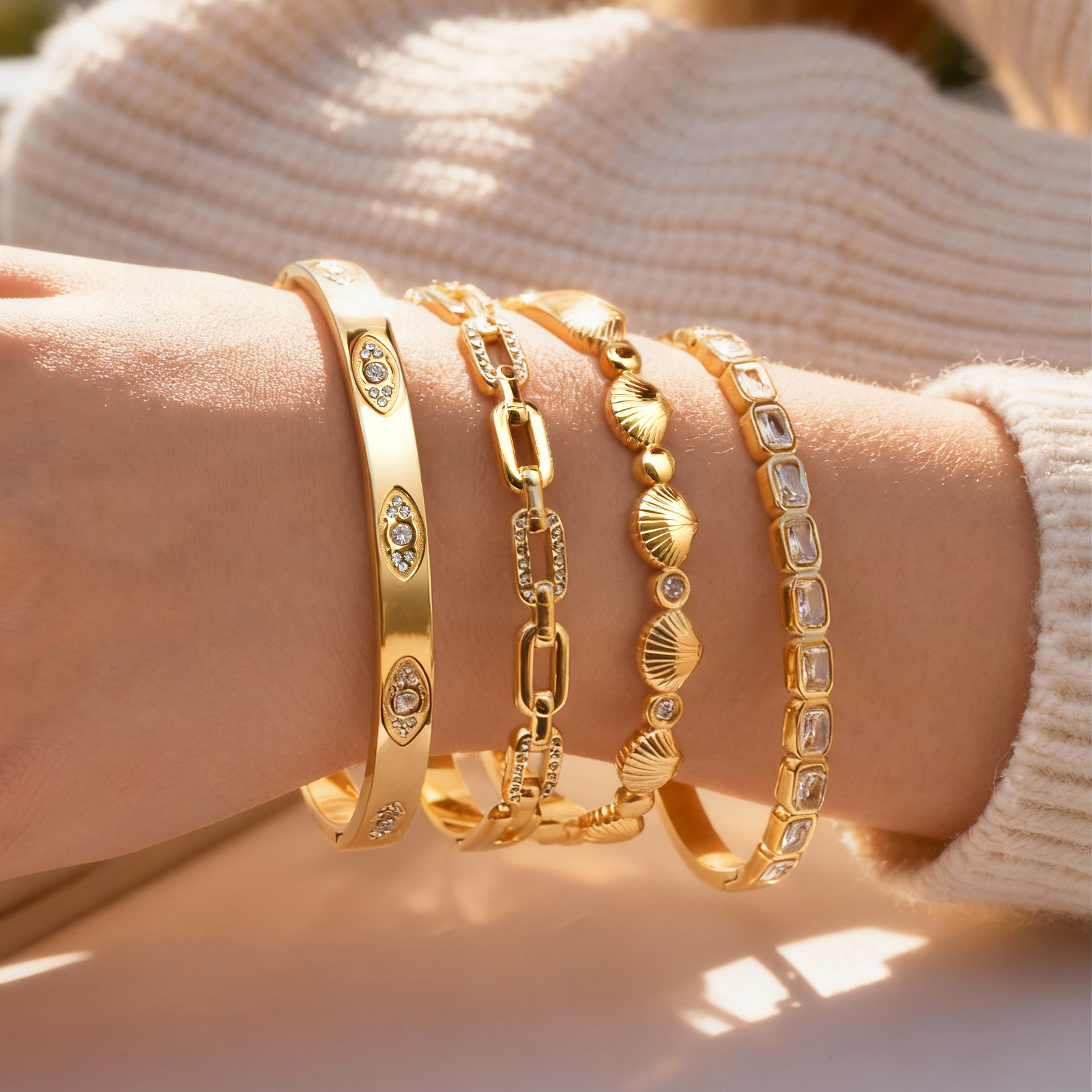 Bransoletki pozłacane 14-karat – Evil Eye Bracelet recenzja i cena