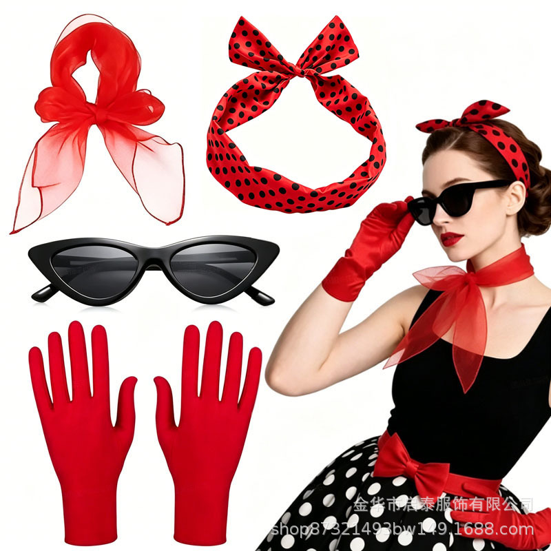 Zestaw kostiumów retro dla kob – Women'S Accessories In The 60S recenzja i cena