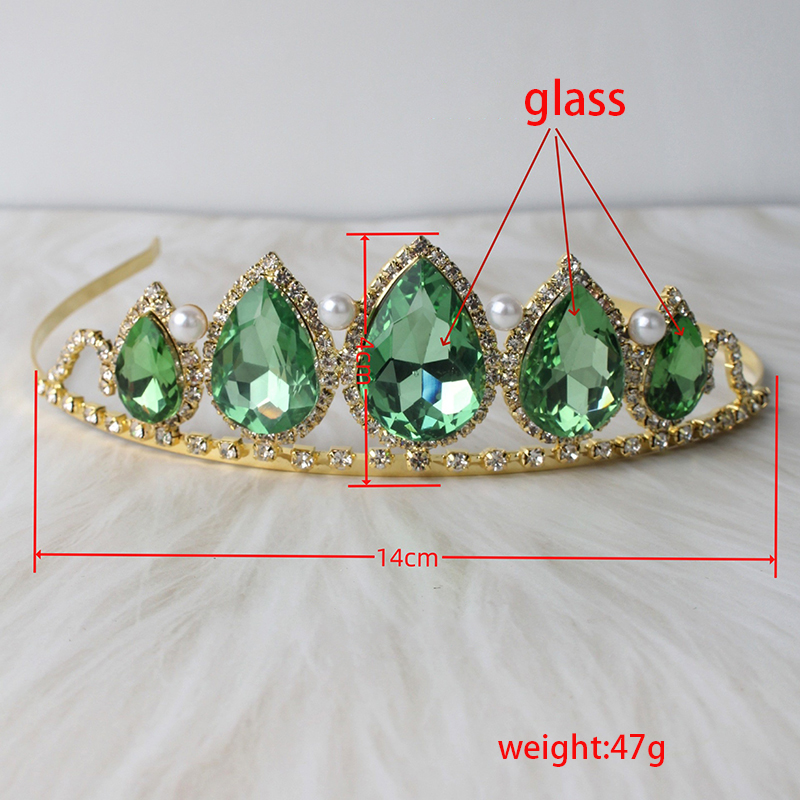 Zielona Korona z Kryształkami  – Women'S Hair Accessories Wedding recenzja i cena