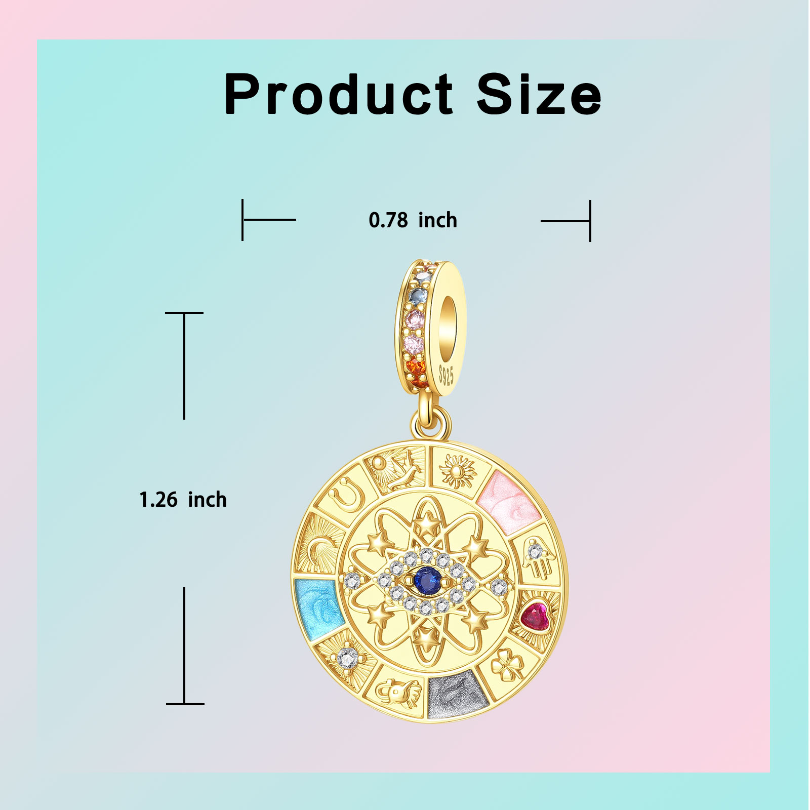 Srebrny wisiorek próby 925 z m – Evil Eye Bracelet recenzja i cena