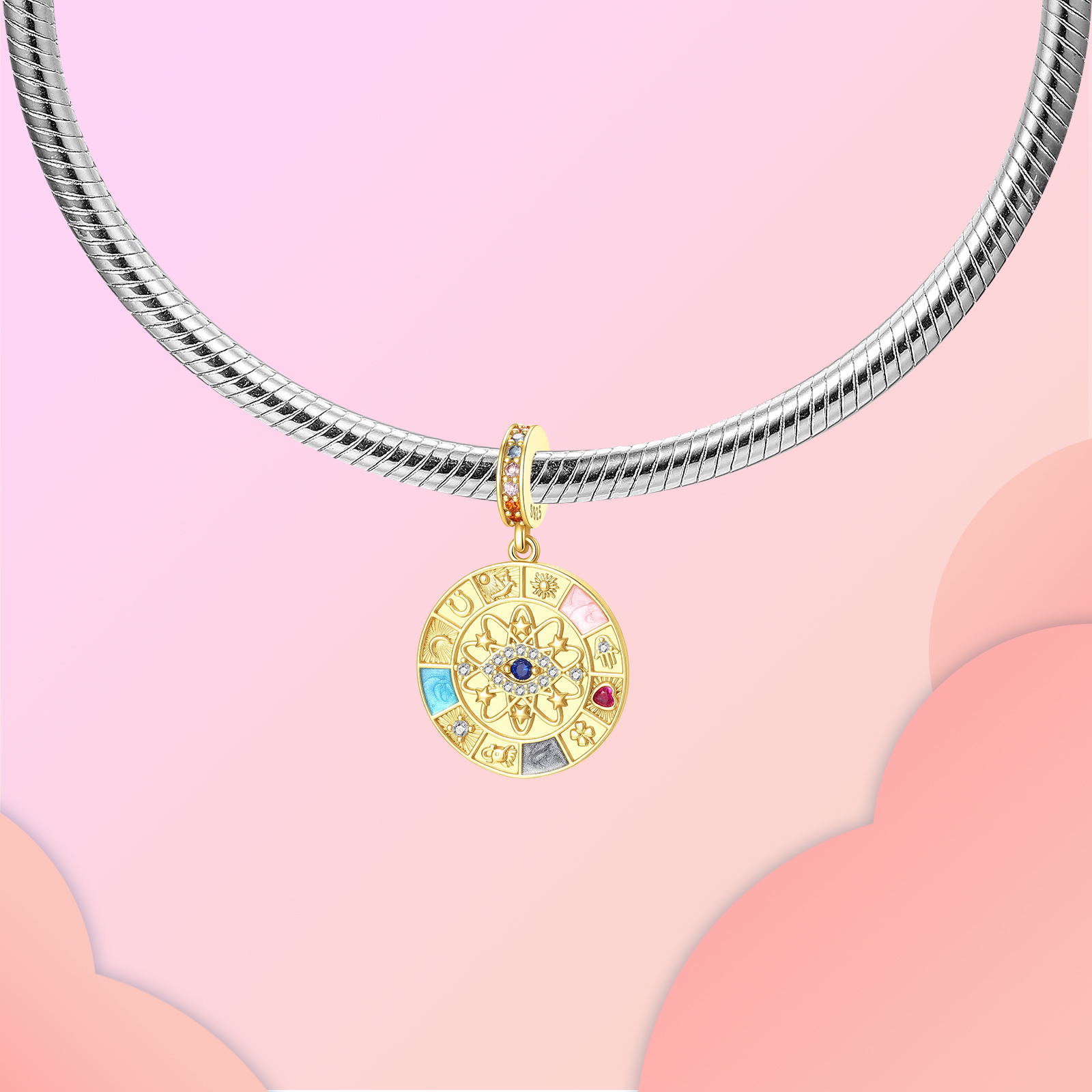 Srebrny wisiorek próby 925 z m – Evil Eye Bracelet recenzja i cena