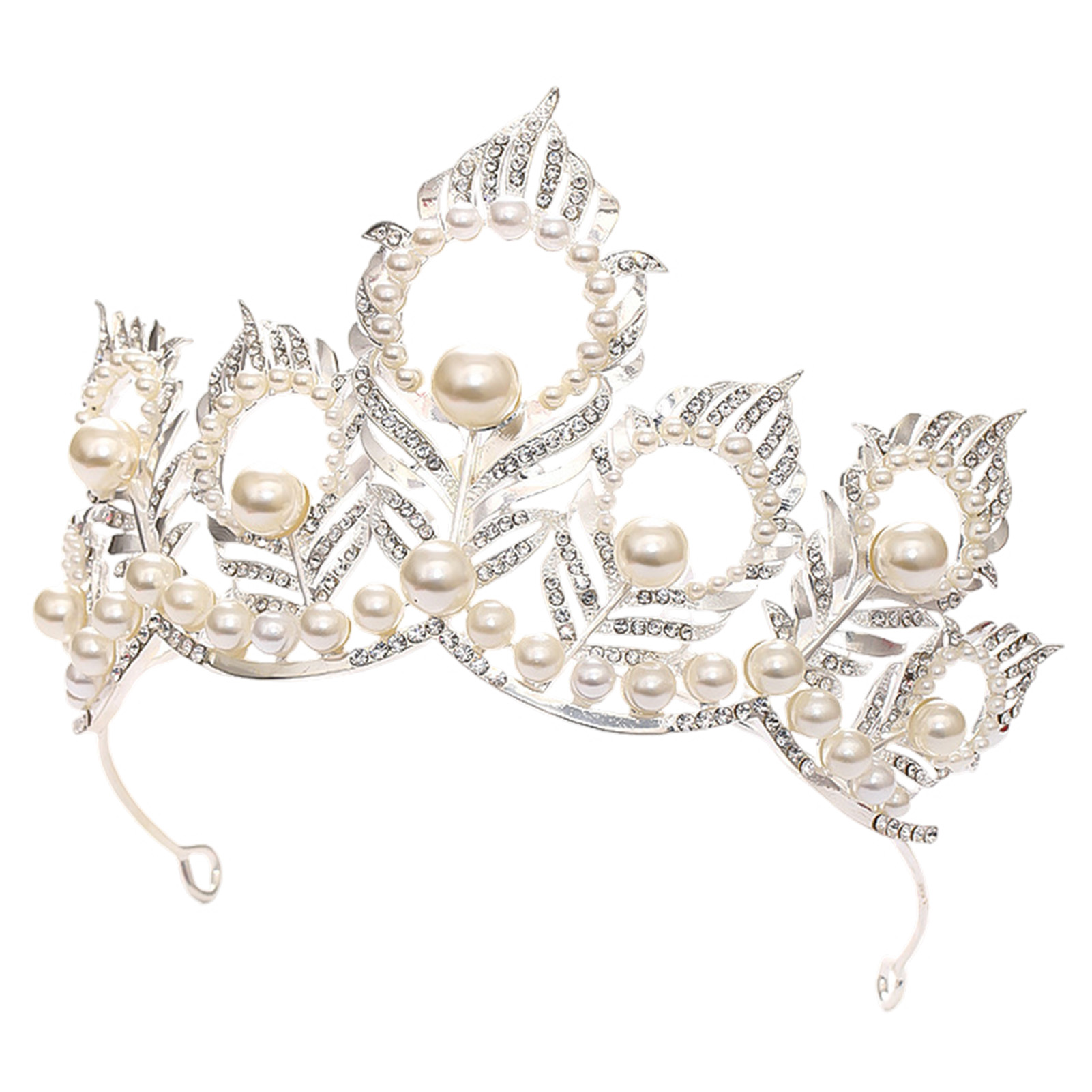 Perłowa korona z piórami pawia – Women'S Hair Accessories Wedding recenzja i cena